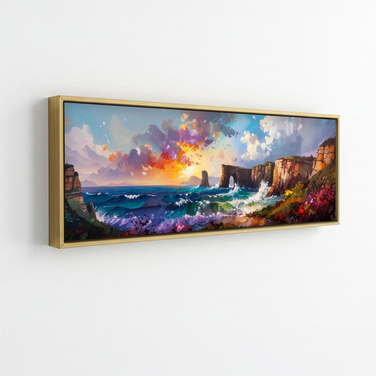 Cliffs Overlooking Sea