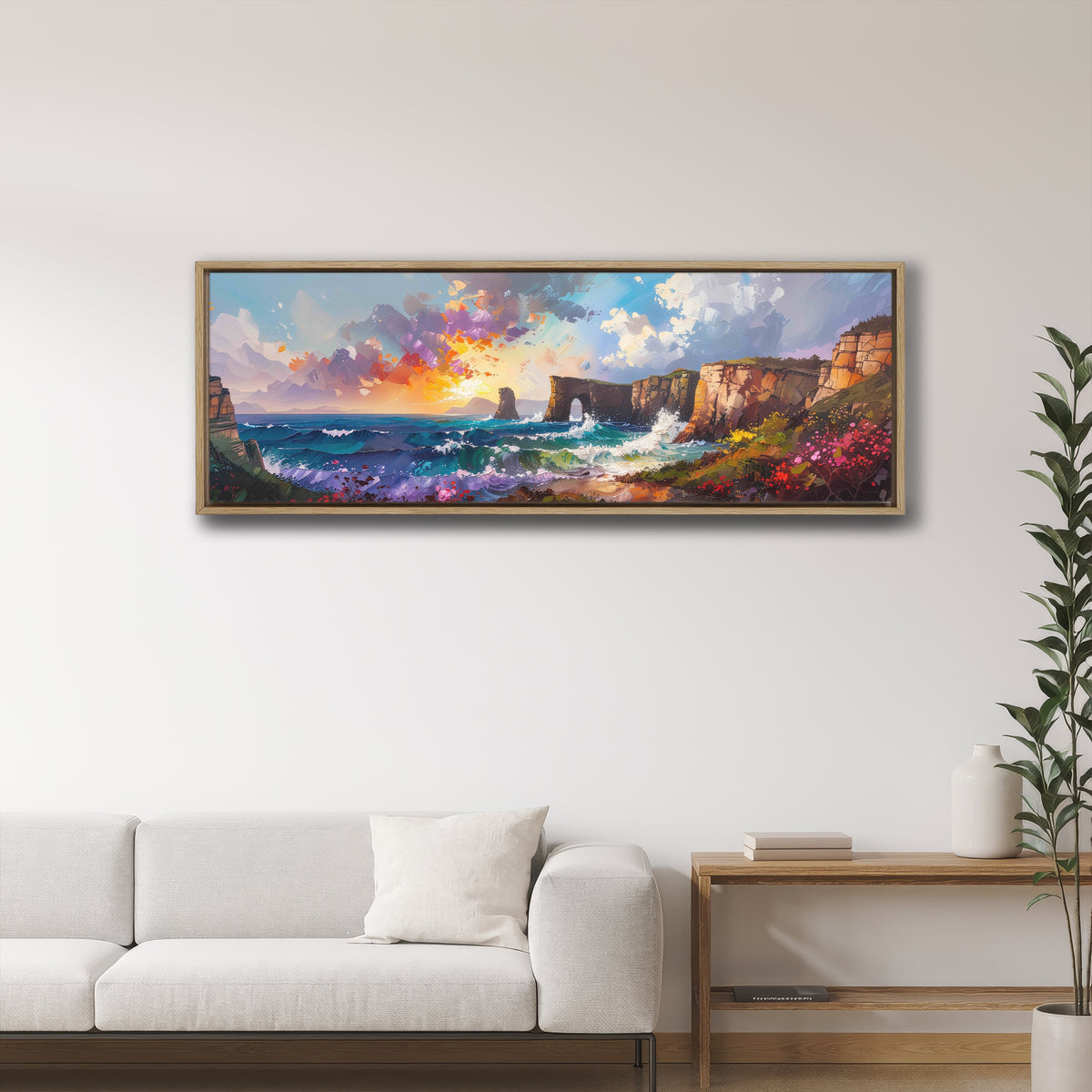 Cliffs Overlooking Sea
