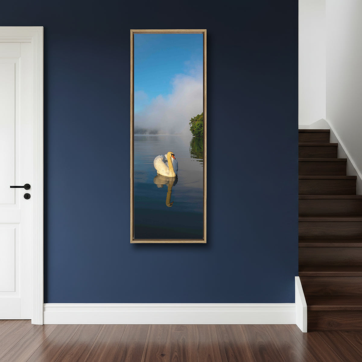 Gliding White Swan
