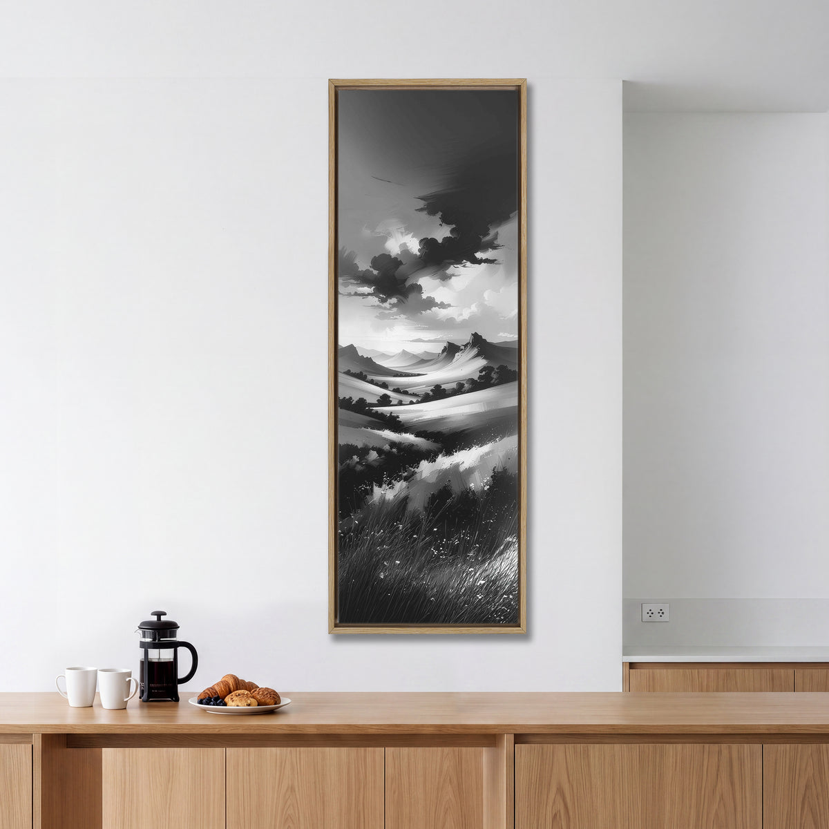Japanese Inspired Mountain Scene
