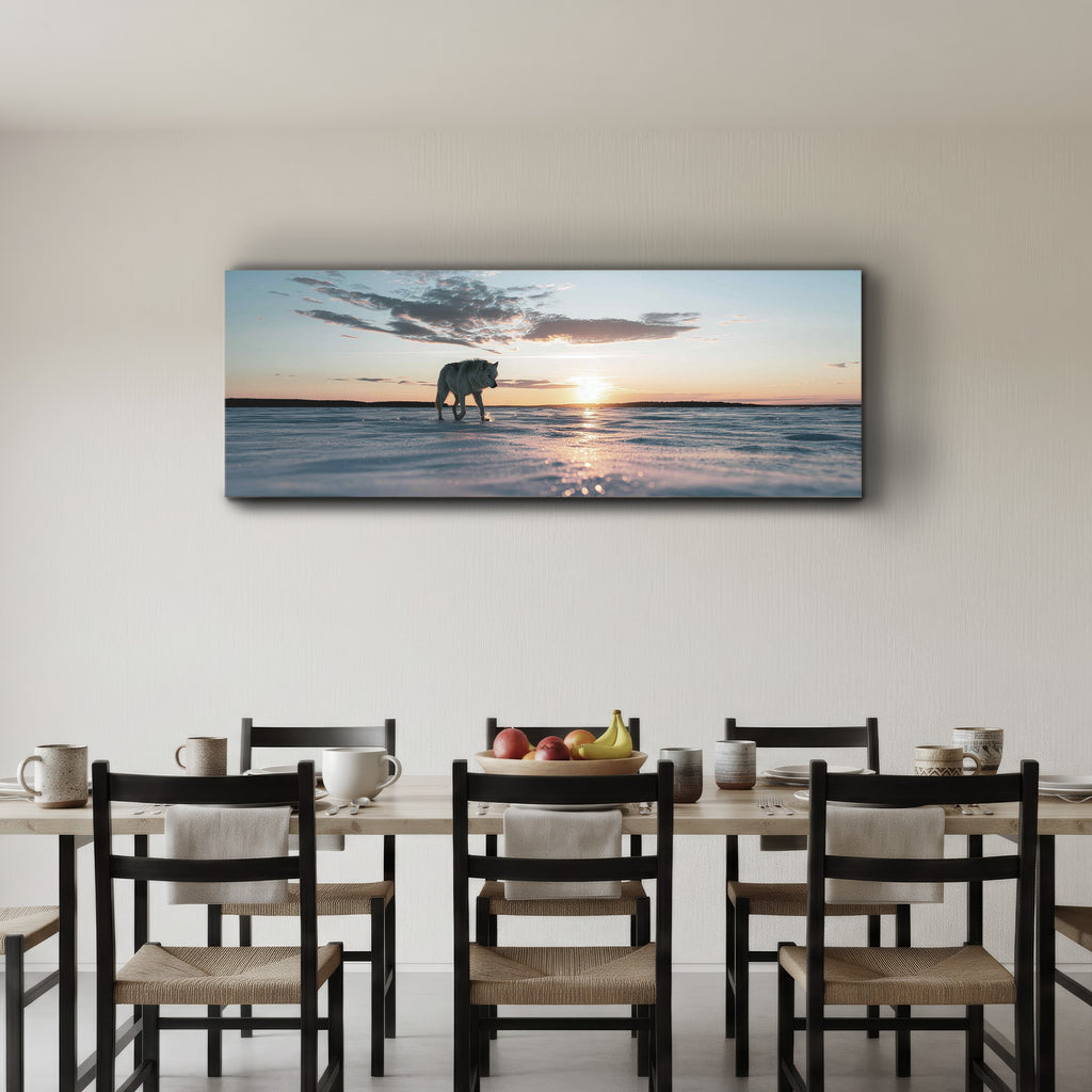 Lone Arctic Wolf