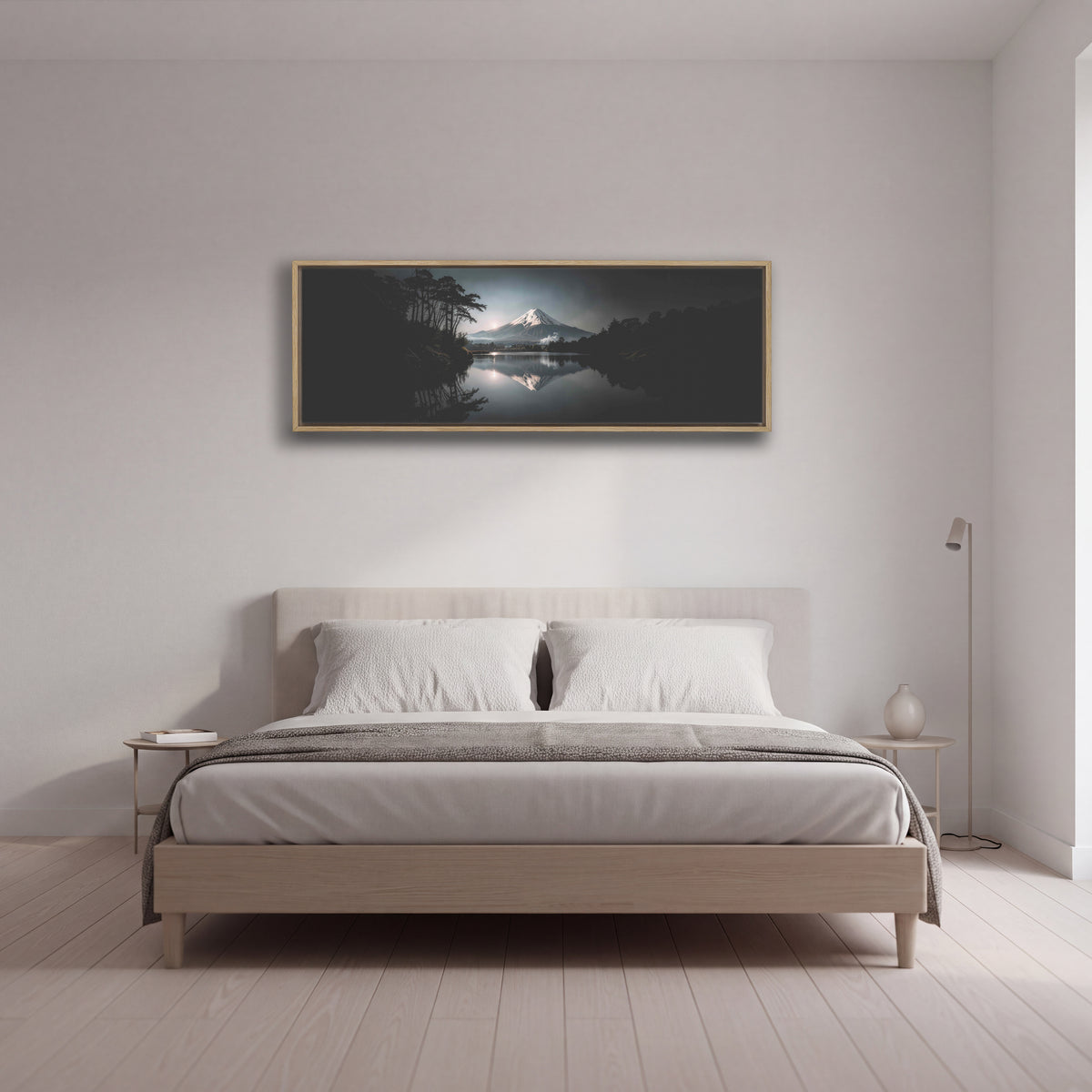 Mount Fuji Moon Rising