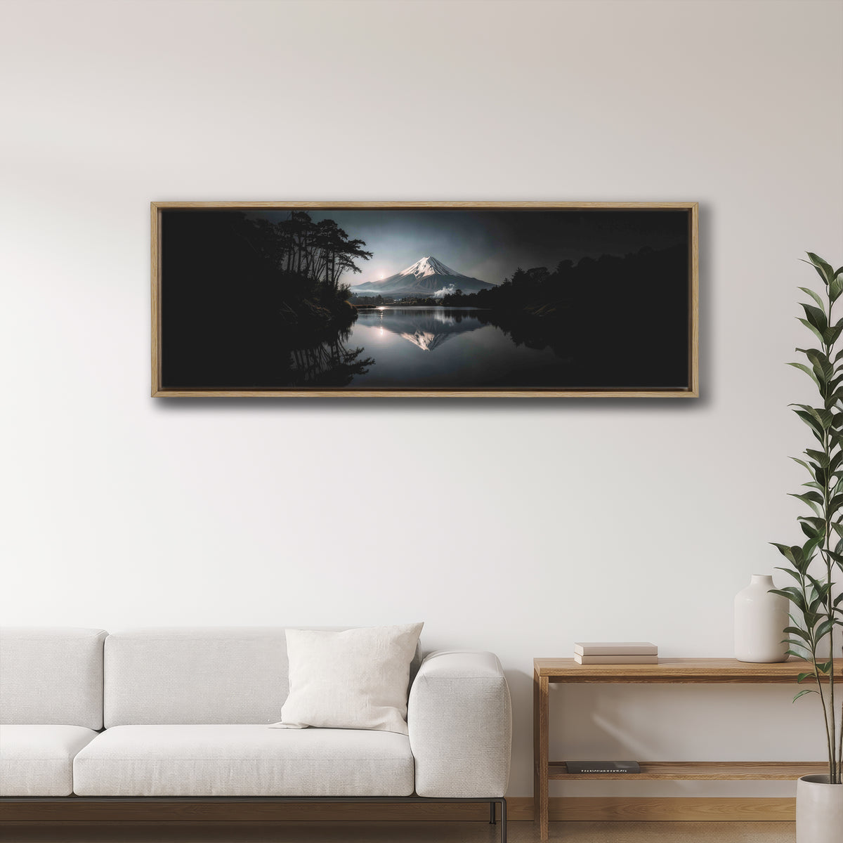 Mount Fuji Moon Rising