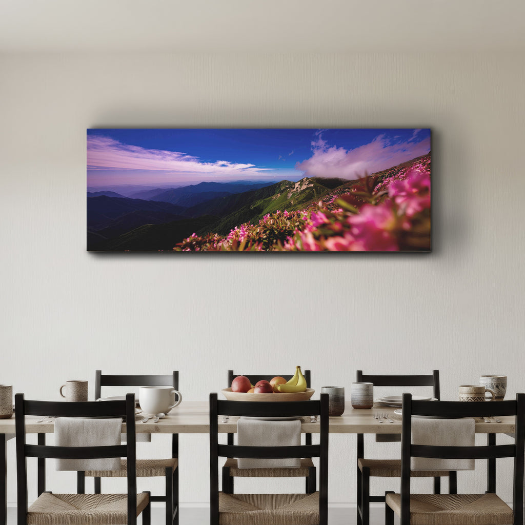 Pink flowers on Mountain top